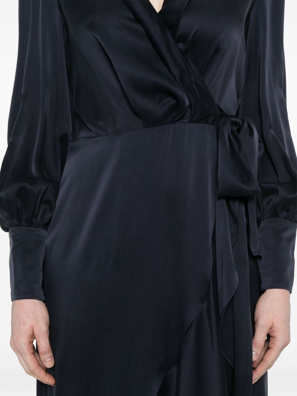 Zimmermann Wrap Silk Midi Dress