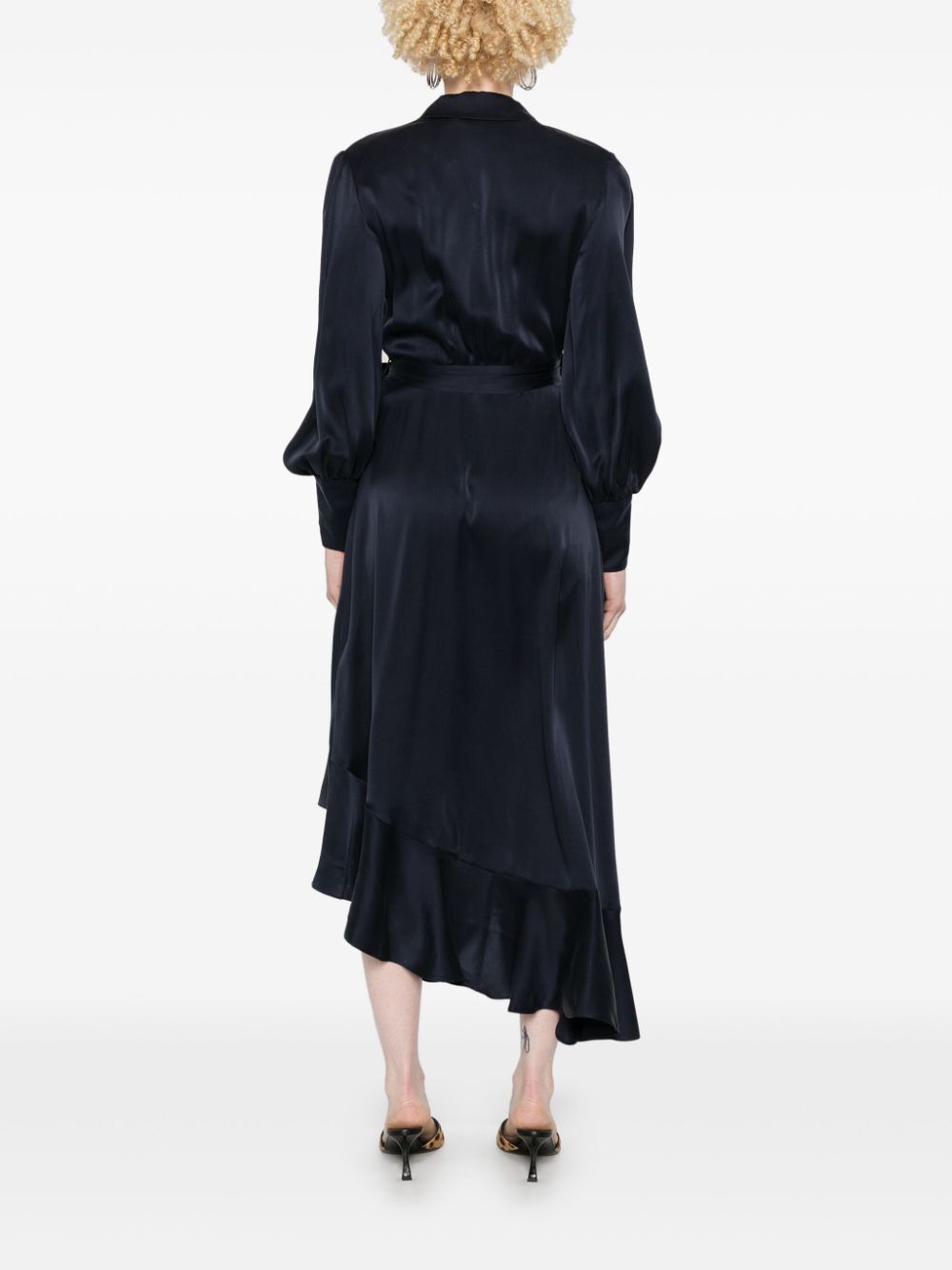 Zimmermann Wrap Silk Midi Dress