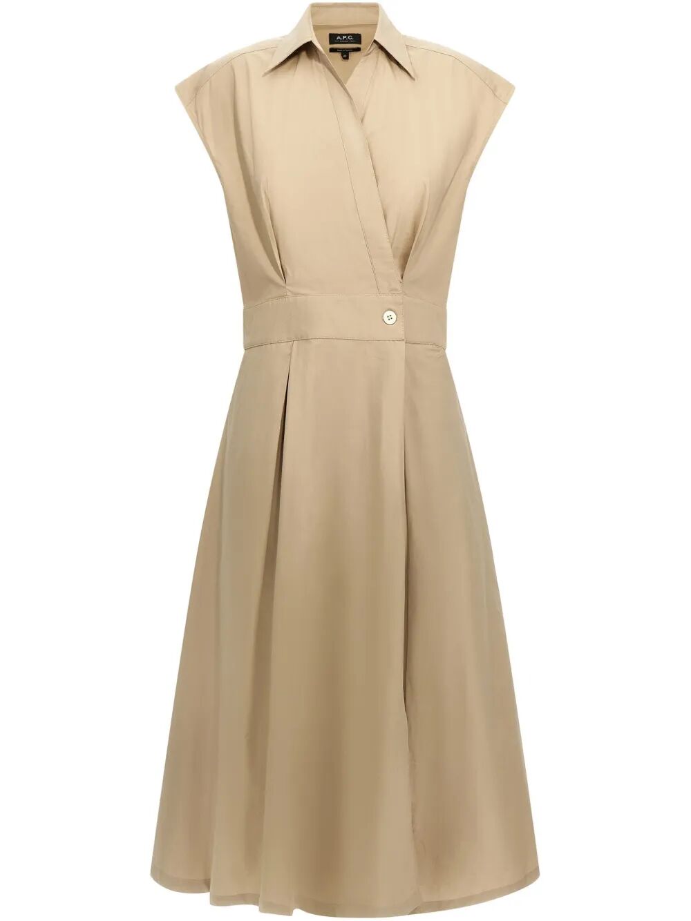 A.p.c. Athéna Cotton Wrap Dress