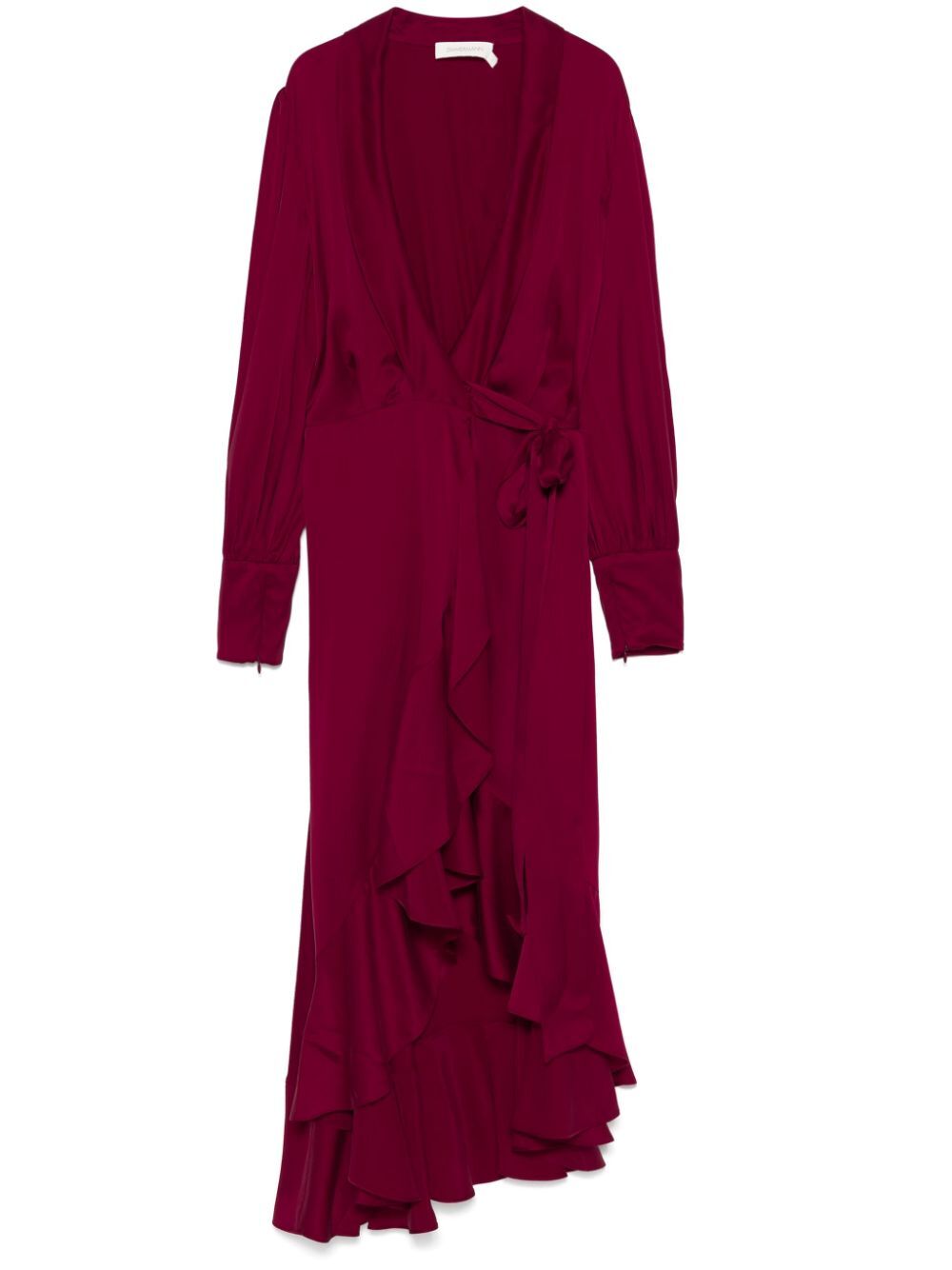 Zimmermann Wrap Silk Midi Dress