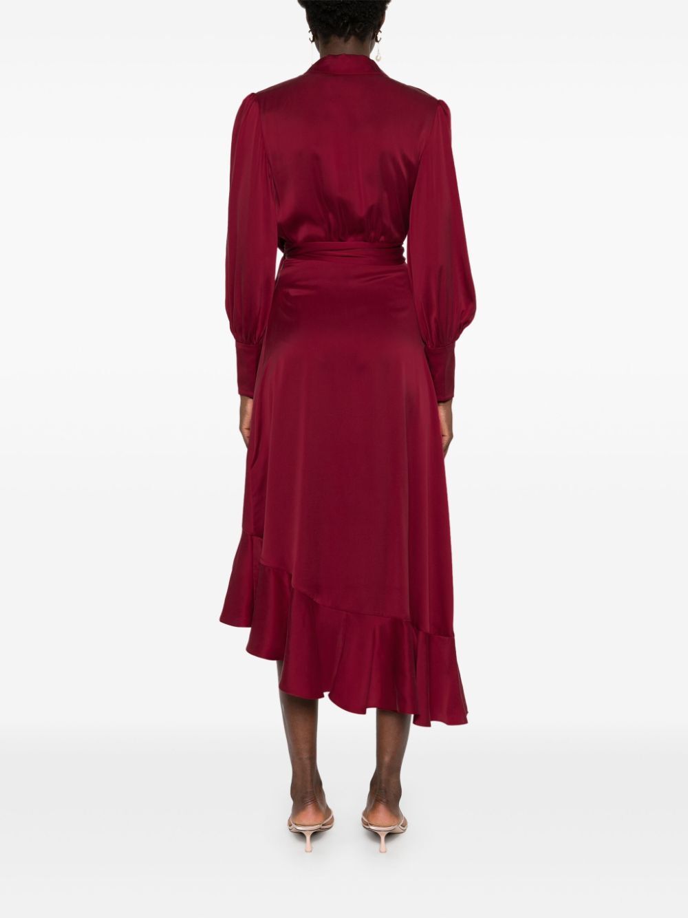 Zimmermann Wrap Silk Midi Dress