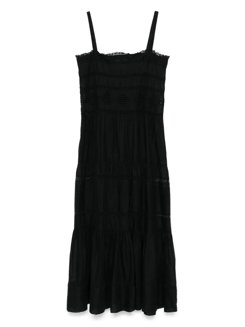 Marant Étoile Divine Long Elaborate Cotton Voile Dress