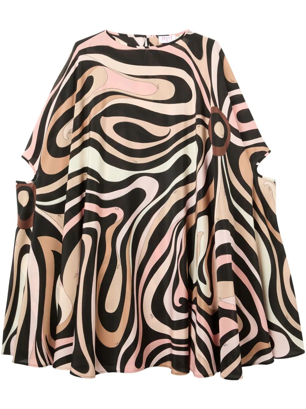Pucci Marmo Print Kaftan Mini Dress