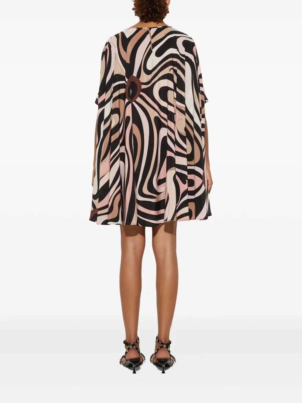 Pucci Marmo Print Kaftan Mini Dress