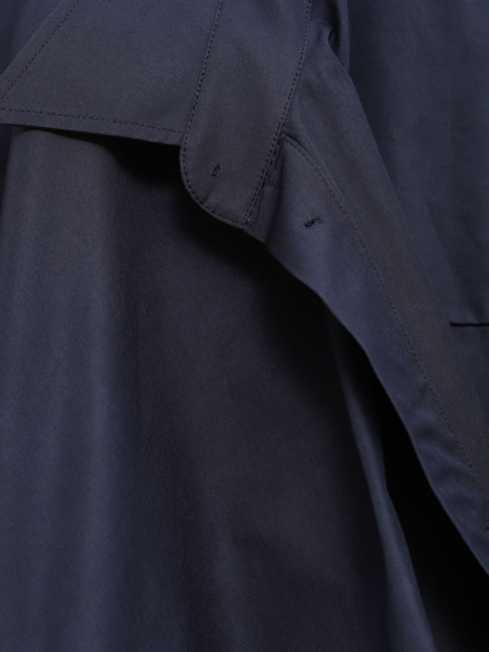 Balenciaga Elasticated Waistband Cotton Shirt Mini Dress