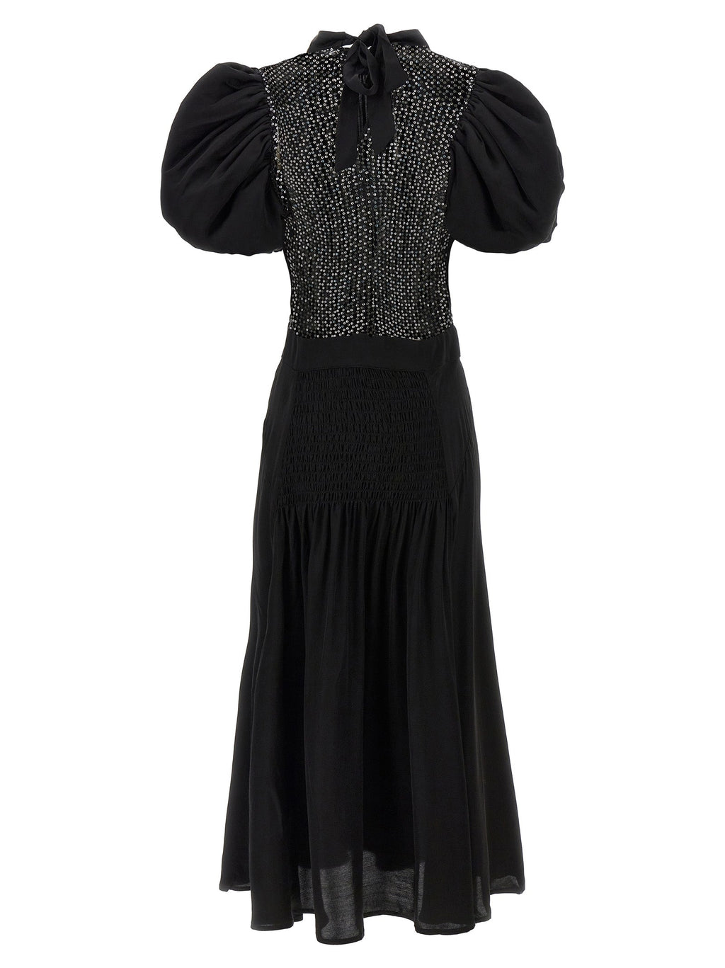 Rotate Birger Christensen 'Puff Sleeve Midi' Dress