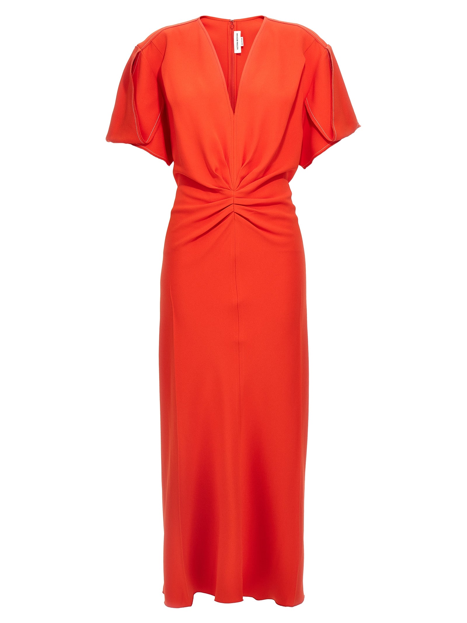 Victoria Beckham 'Gathered Waist Midi' Dress