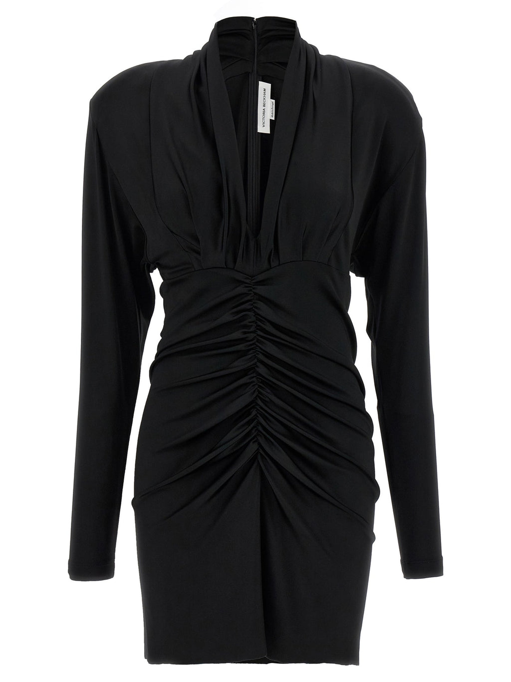 Victoria Beckham 'Long Sleeve Ruched Mini' Dress