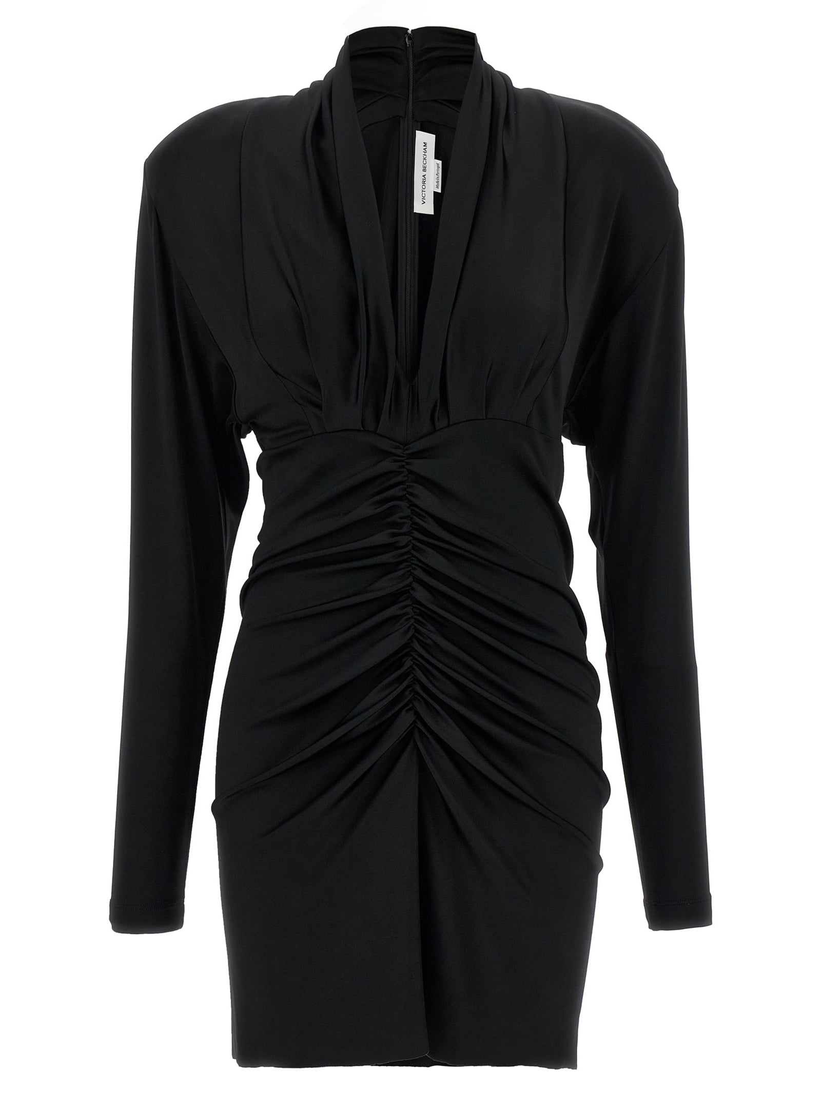 Victoria Beckham 'Long Sleeve Ruched Mini' Dress