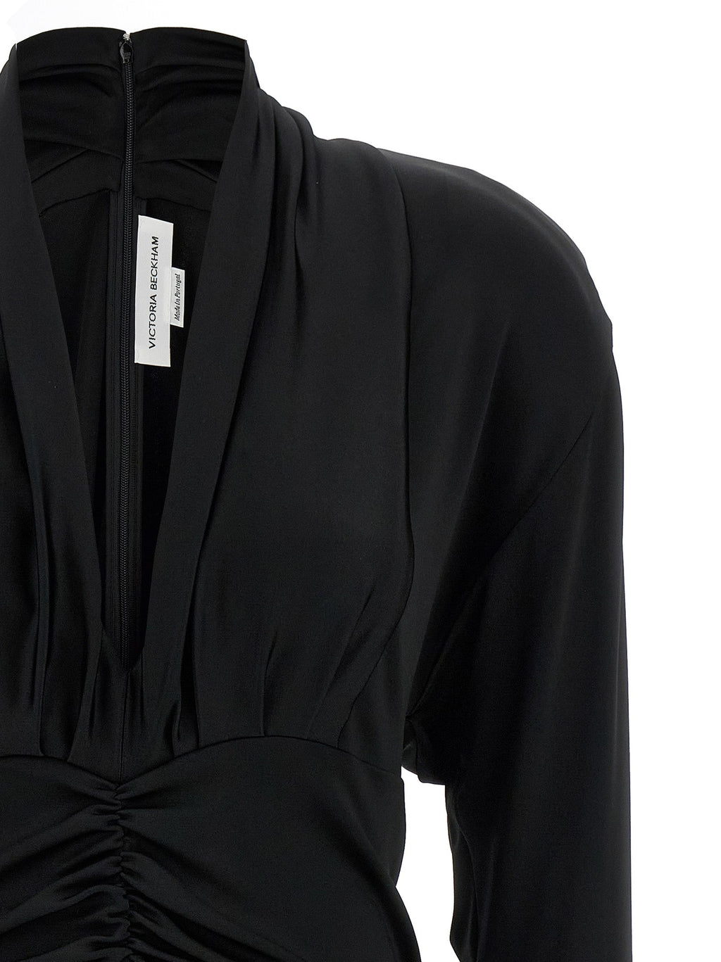 Victoria Beckham 'Long Sleeve Ruched Mini' Dress