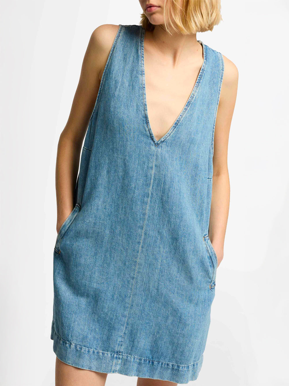 7 For All Mankind V Neck Dress Arizona