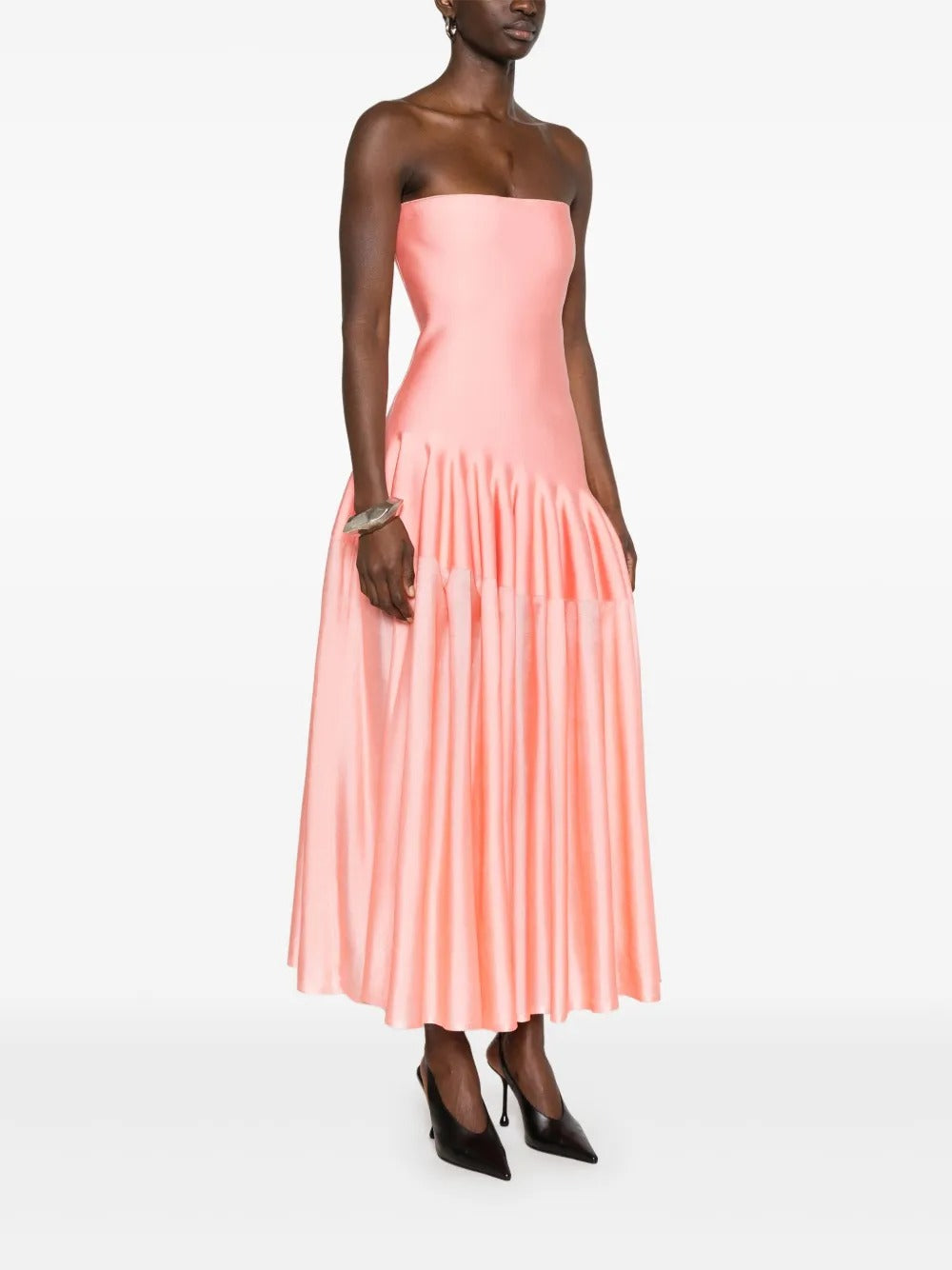 Alaïa Godet Midi Dress