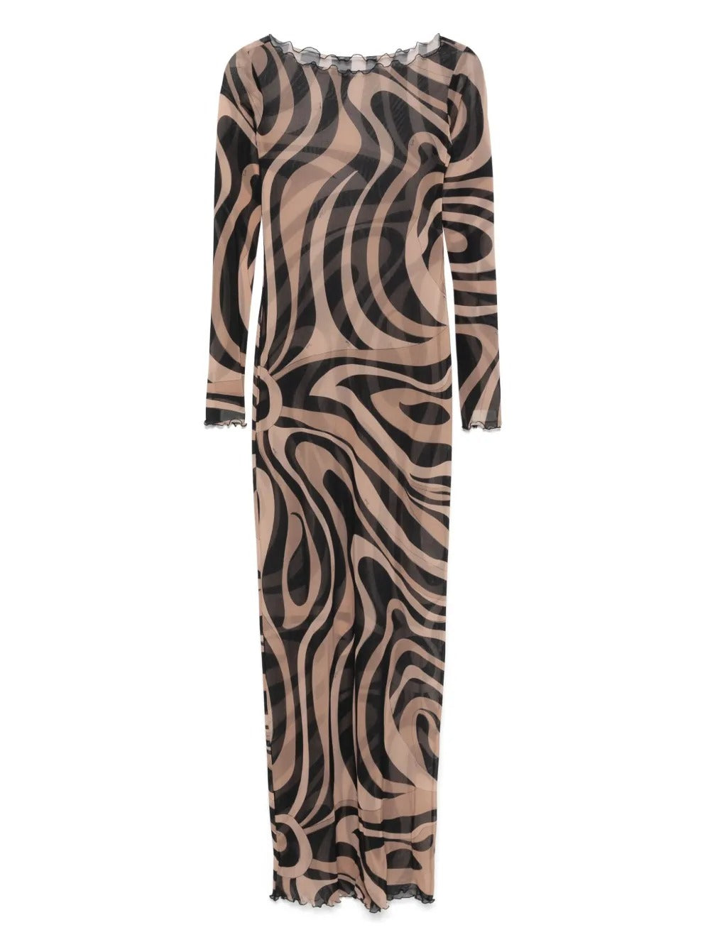 Pucci Marmo Print Tulle Dress