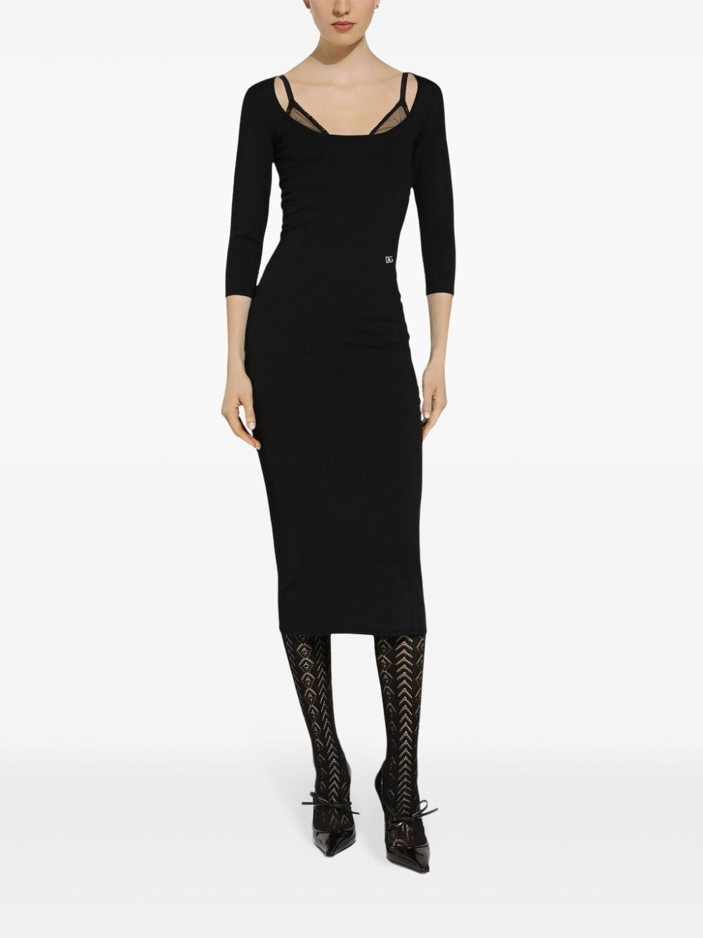 Dolce & Gabbana Fitted Midi Dress