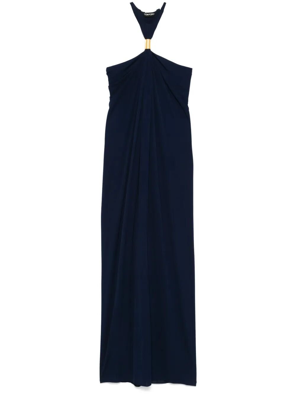 Tom Ford Halterneck Evening Dress With Metal Hardware Detail