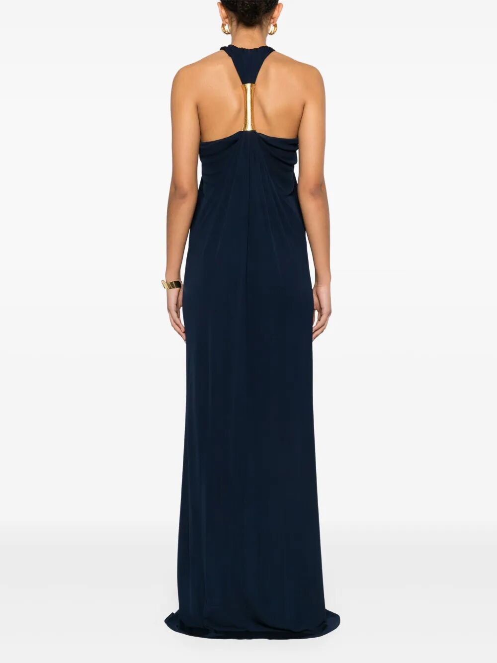 Tom Ford Halterneck Evening Dress With Metal Hardware Detail