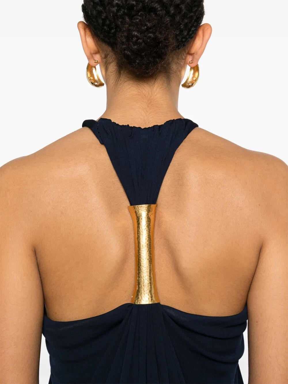 Tom Ford Halterneck Evening Dress With Metal Hardware Detail