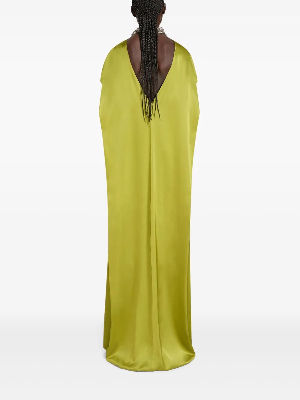 Dries Van Noten Diria Satin Silk Long Dress