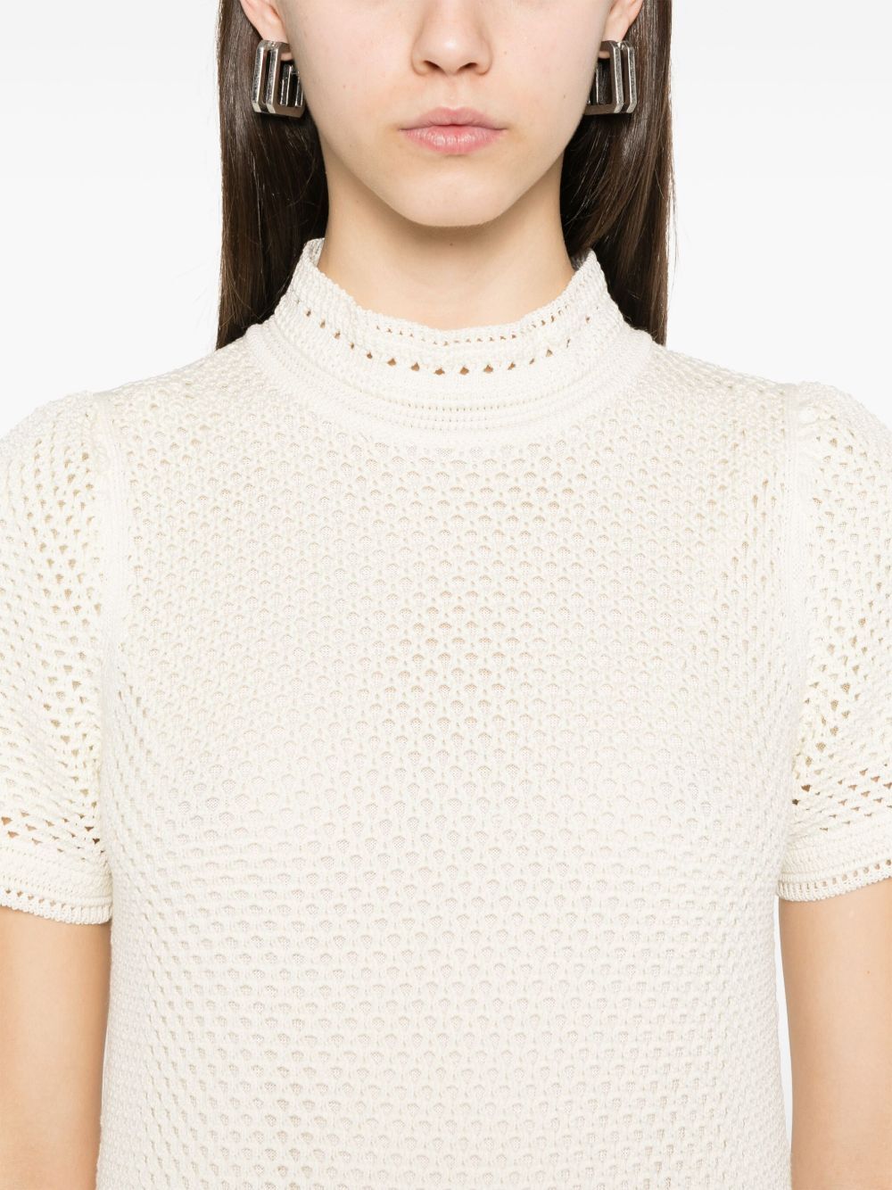 Tom Ford Open-knit Short Sleeved Dress