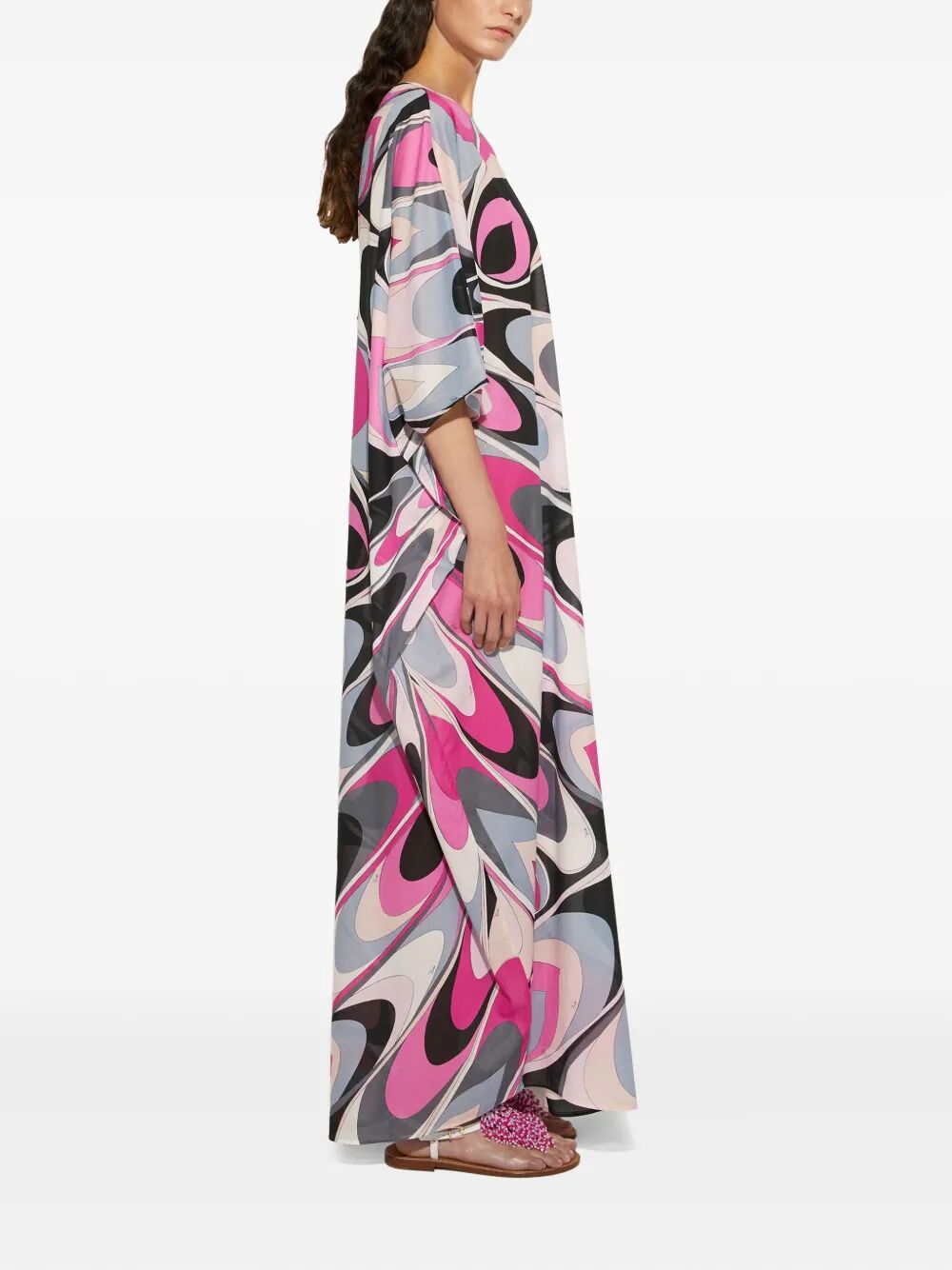Pucci Onde Print Cotton Kaftan