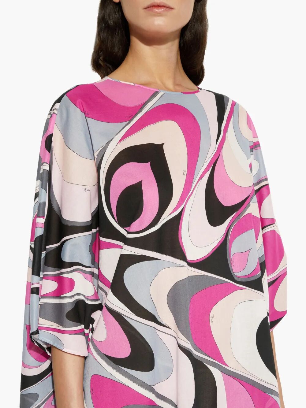 Pucci Onde Print Cotton Kaftan