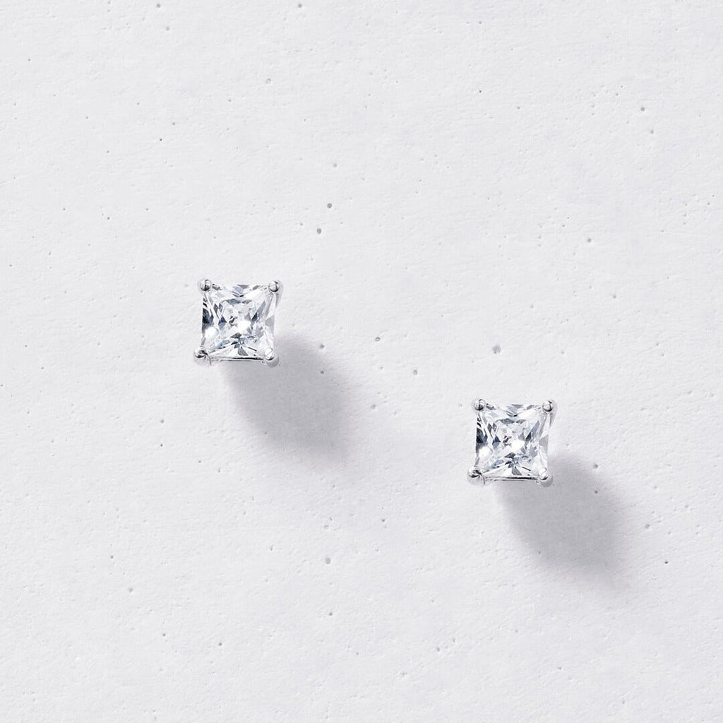 Dainty Square Stud Earrings