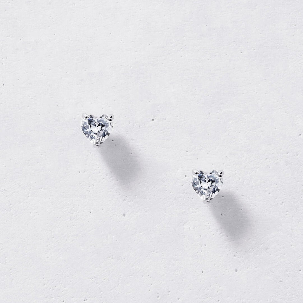 Dainty Heart Stud Earrings