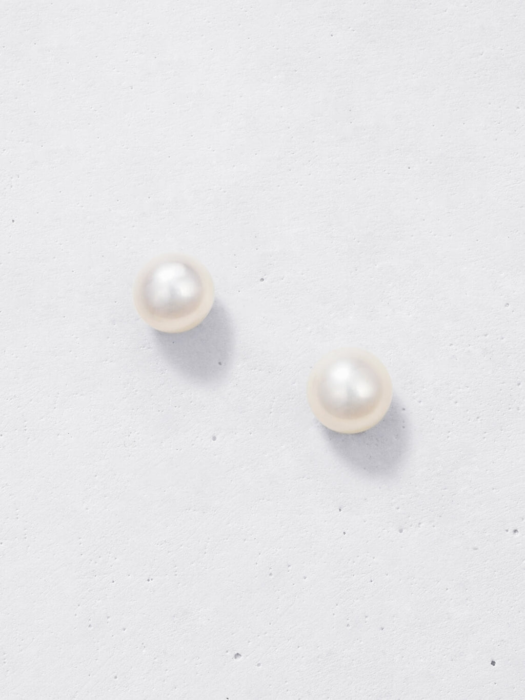 Matte Round Pearl Studs