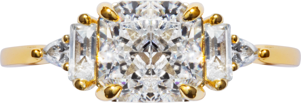 Crushed Ice Square Ring