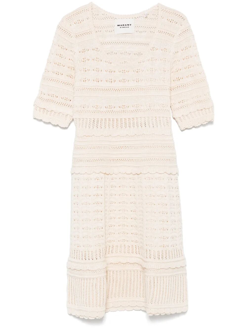 Marant Étoile Abril Short Openwork Knitted Dress