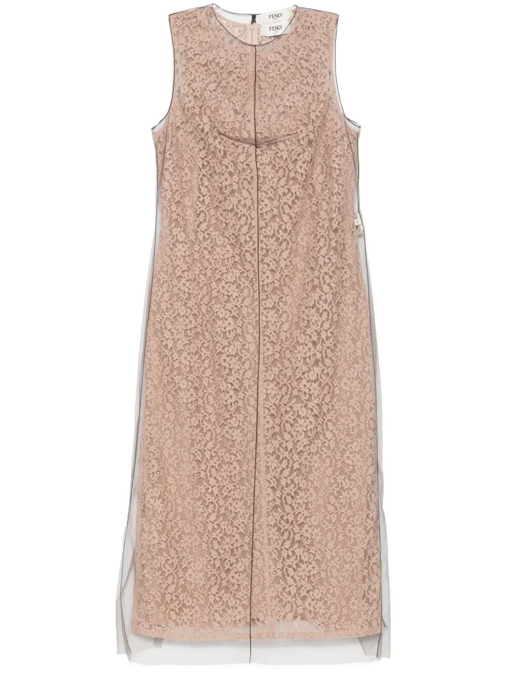 Fendi Blooming Lace Midi Dress