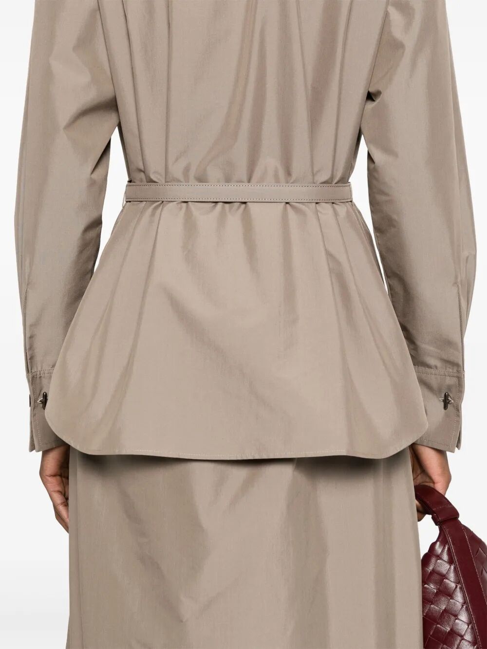 Fendi Poplin Belted Shirt Dress