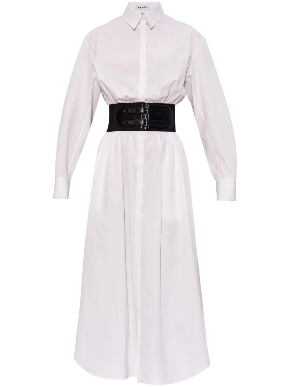 Alaïa Belted Shirt Dress