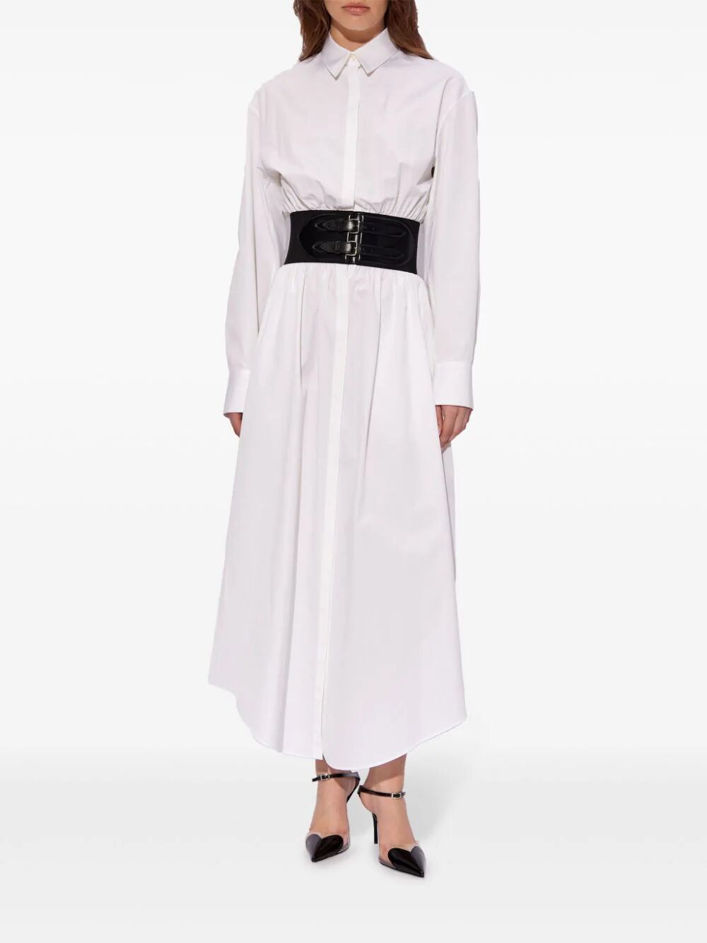 Alaïa Belted Shirt Dress