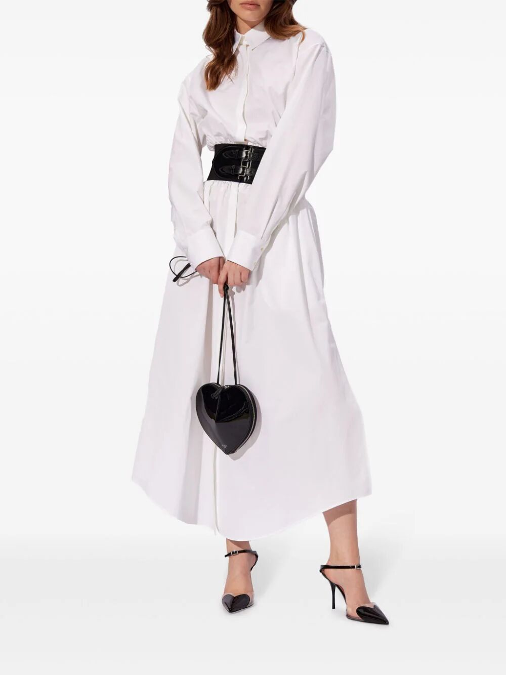 Alaïa Belted Shirt Dress