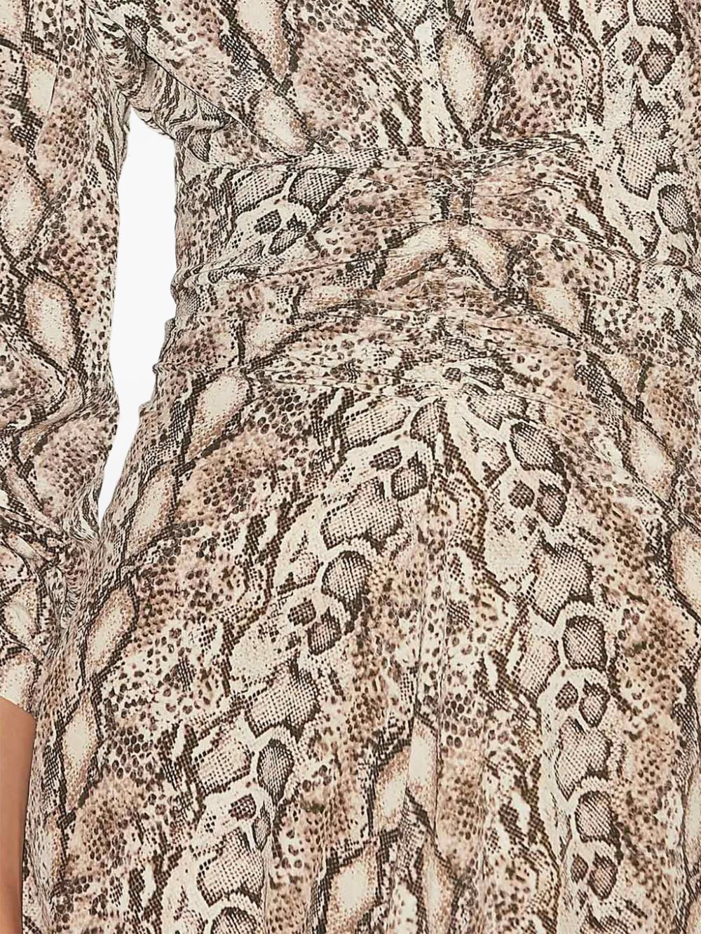 Isabel Marant Albini Gathered Silk Blend Midi Dress