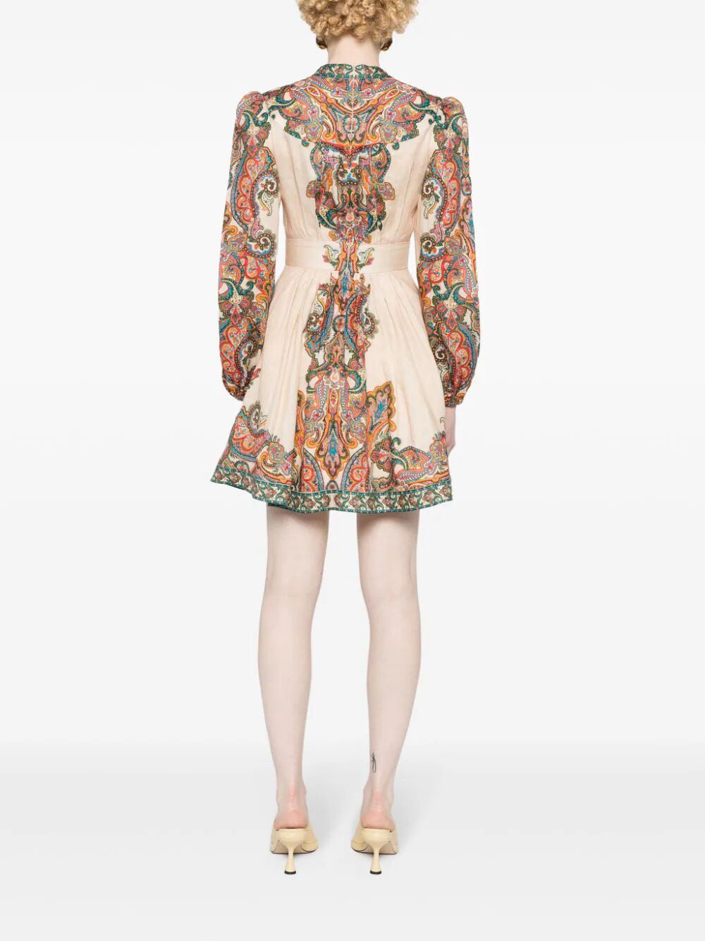Zimmermann Ottie Plunge Mini Dress