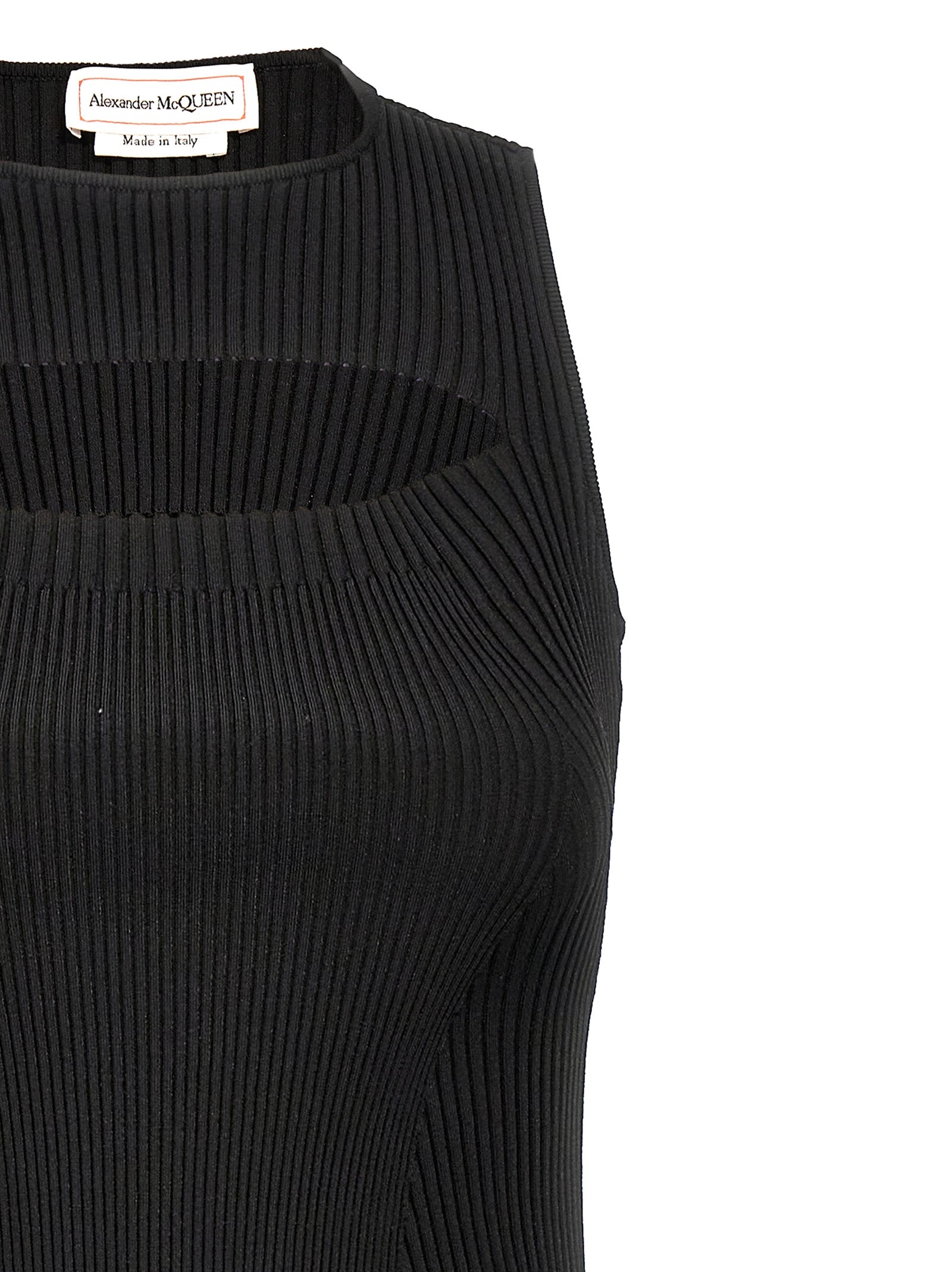 Mcqueen Ribbed Knit Dress