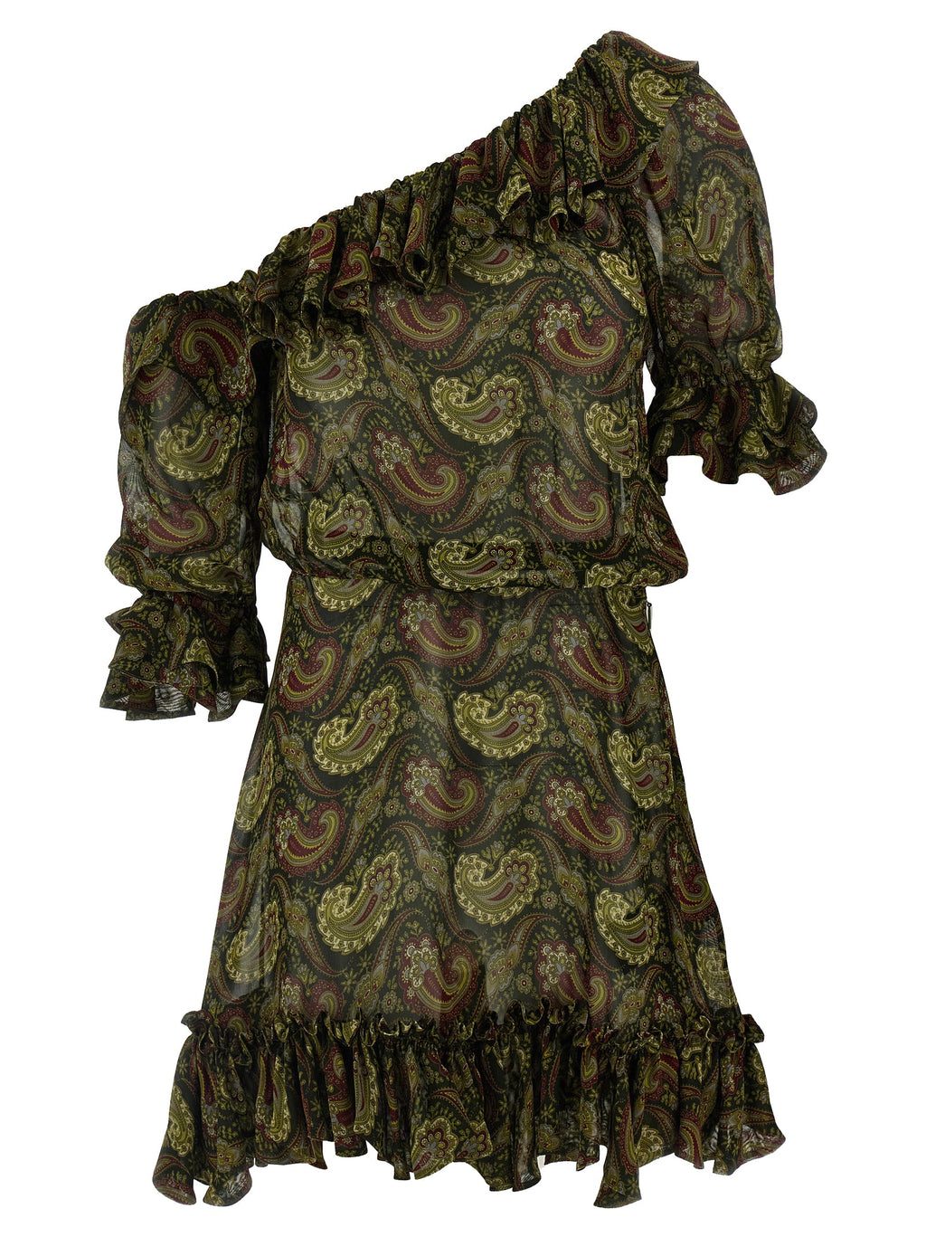 Saint Laurent Paisley Dress