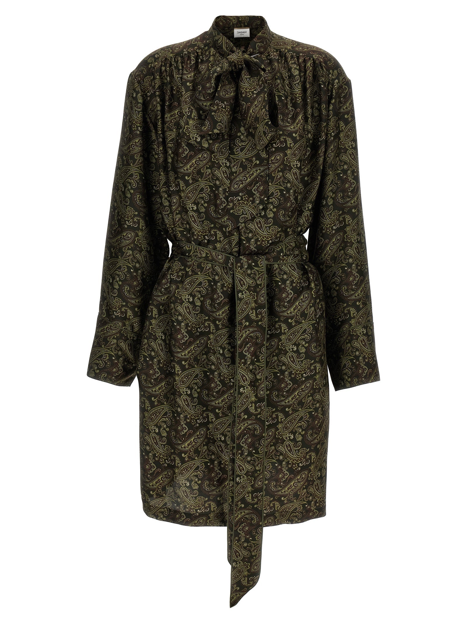 Saint Laurent Paisley Print Dress