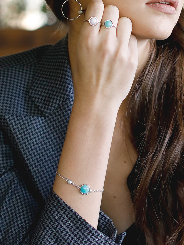 Satellites Amazonite & Opal Bracelet