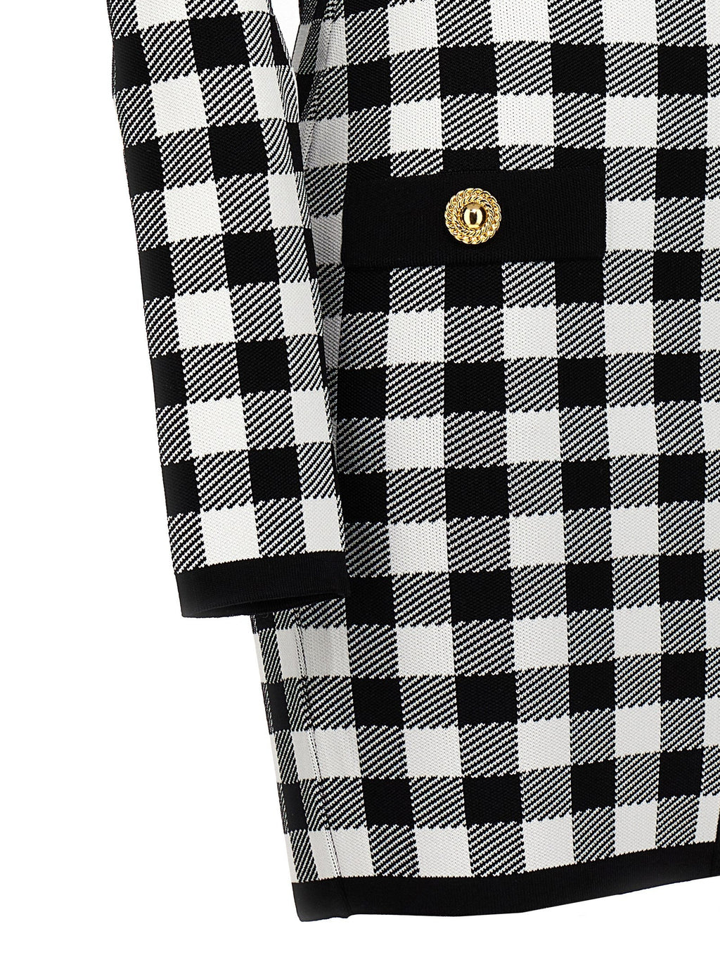 Balmain Vichy Knit Dress