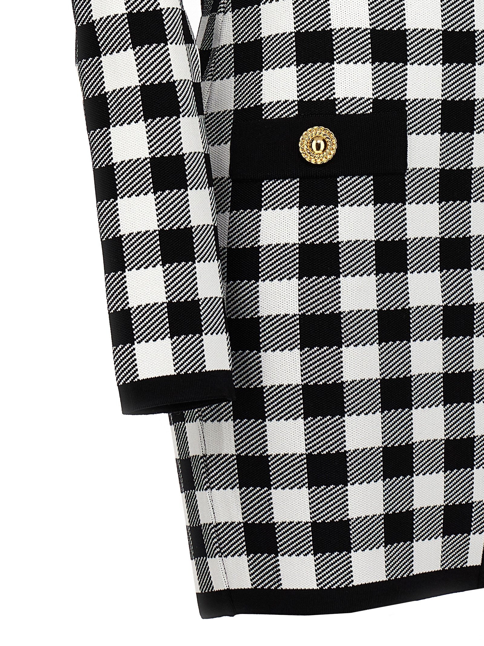 Balmain Vichy Knit Dress