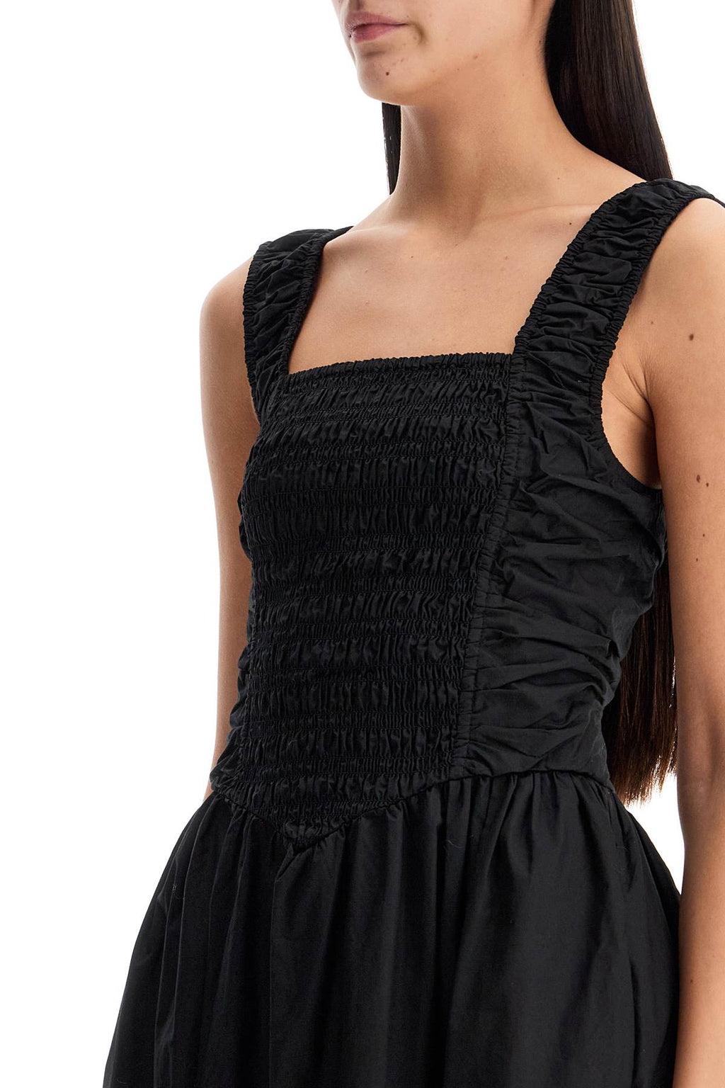 Ganni Organic Poplin Smock Dress