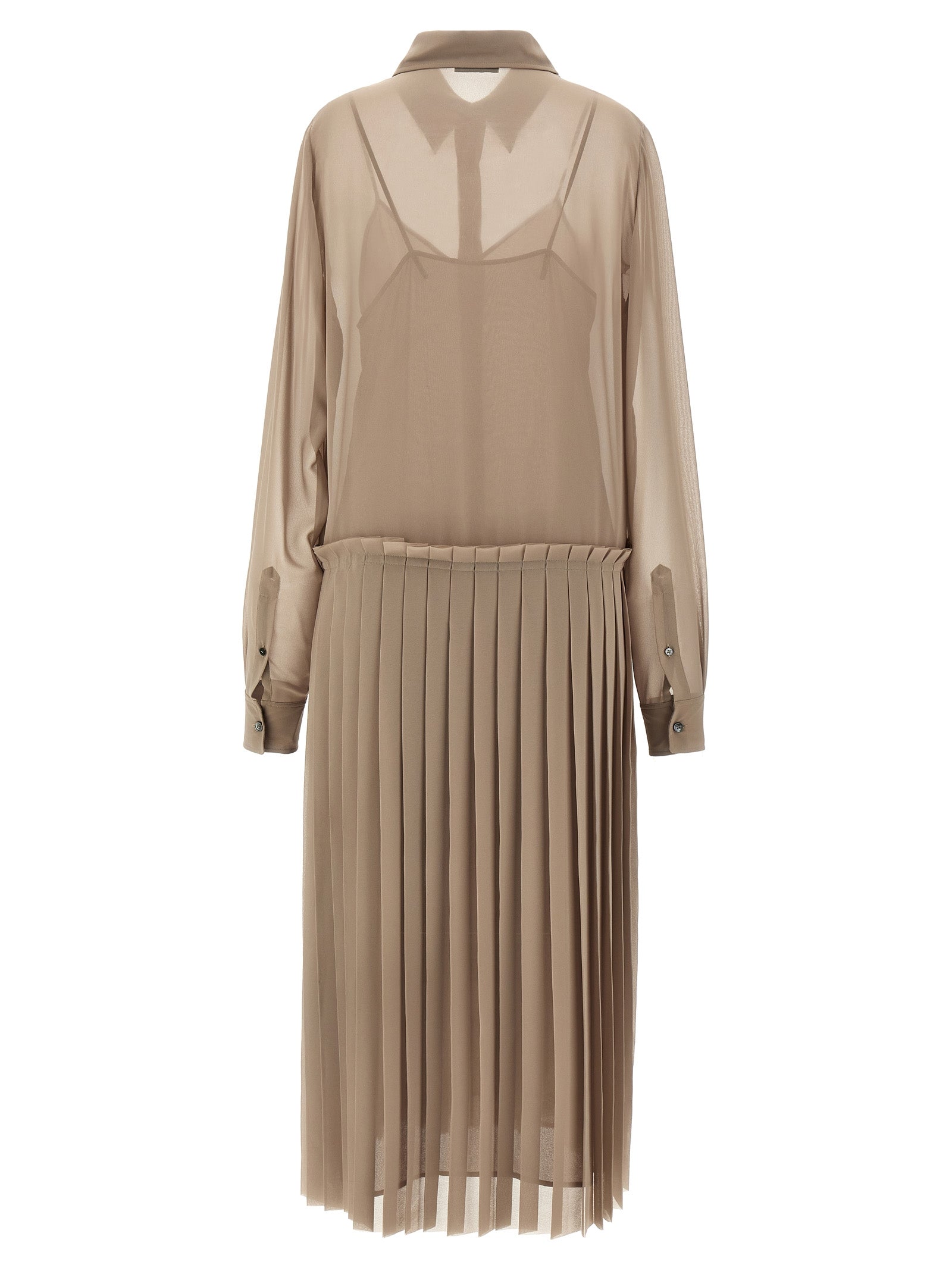 Ami Paris 'Pleated Midi' Dress