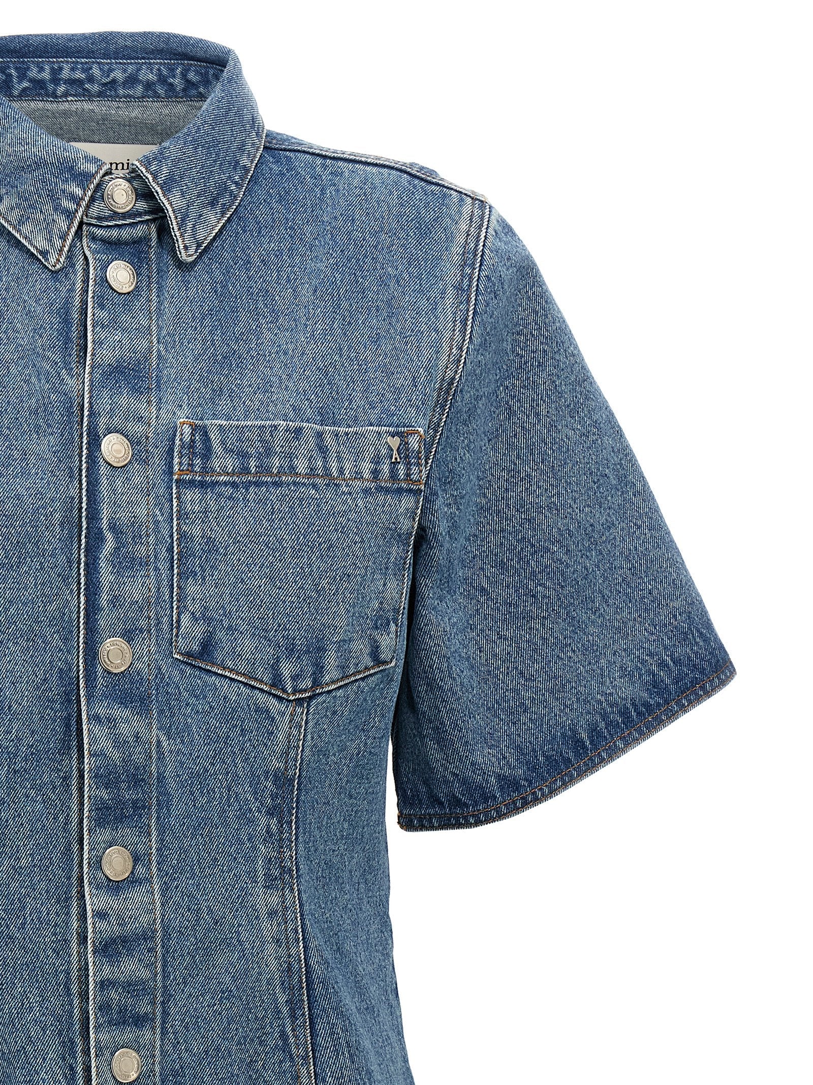 Ami Paris Denim Dress