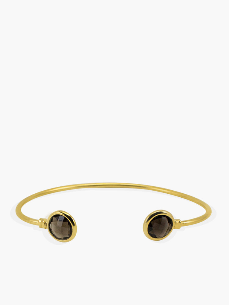 Brio Smoky Quartz Cuff Bracelet