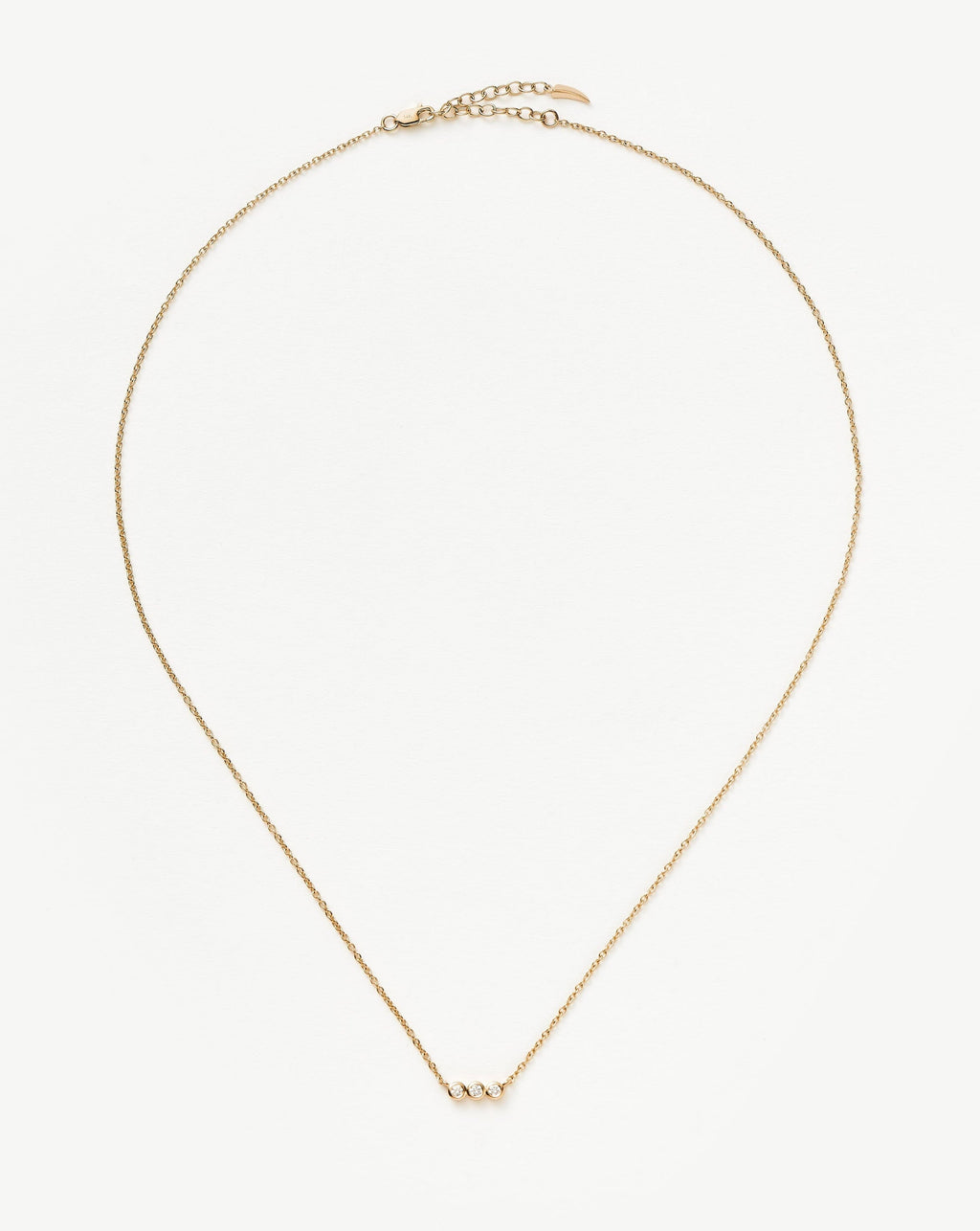 Fine Diamond Solitaire Trio Necklace