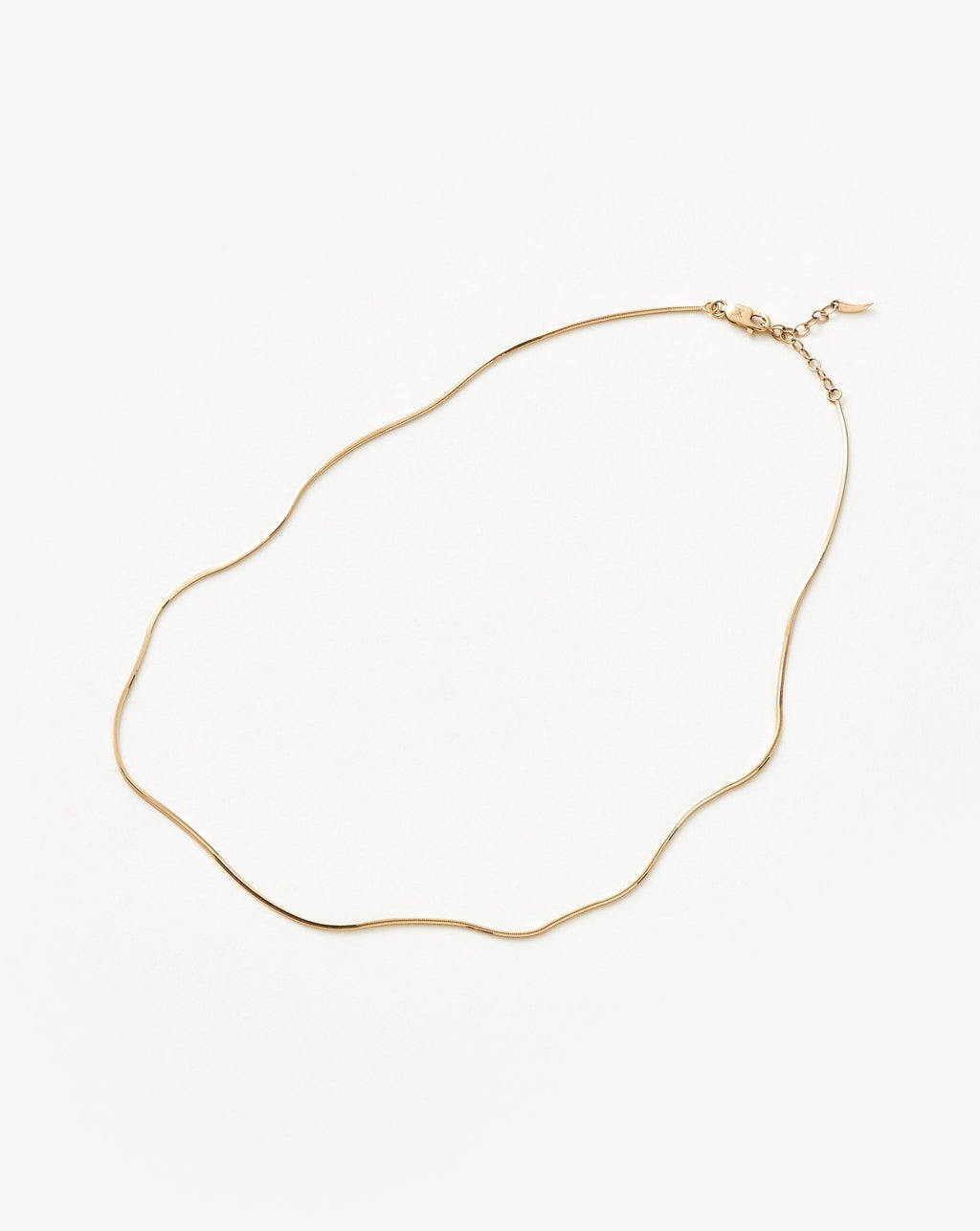 Fine Square Snake Chain Necklace