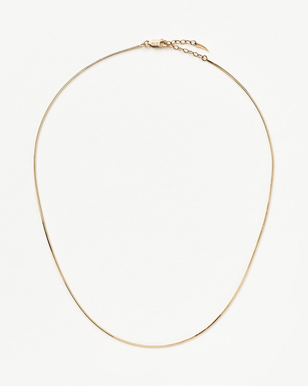Fine Square Snake Chain Necklace